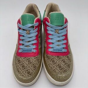 Guess Multicolor Logo Sneakers Sz 8